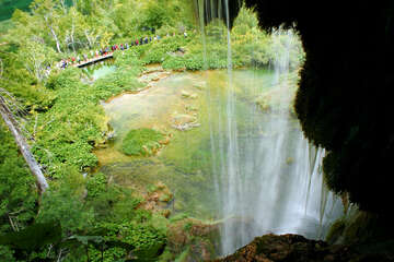 Chorvatsko, národní park Plitvice, jezera a vodopády